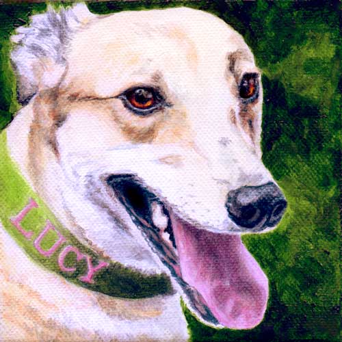 "Lucy" by Xan Blackburn.  Acrylic on canvas